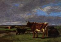 Boudin, Eugene - Cows near the Toques
